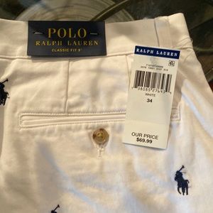 White Polo RL shorts NWT never worn
